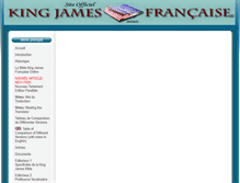 Tablet Screenshot of kingjamesfrancaise.net